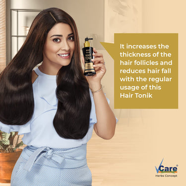 VCare Hair Growth Tonic For Women with Castor Oil and Olive Leaf Extract-Best Scalp Vitalizer Serum for All Hair Type- Control Hair Fall & Strengthens Hair 100ml (Pack Of 1)